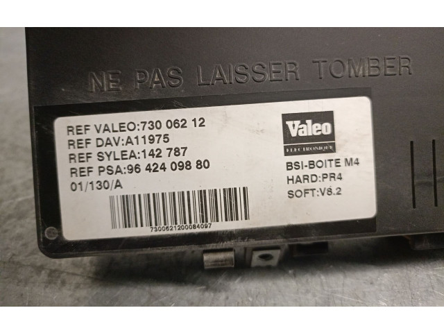 Pojistková skříňka Řídící jednotka BSM S118470002D, S118470002D   Citroen Berlingo 2002