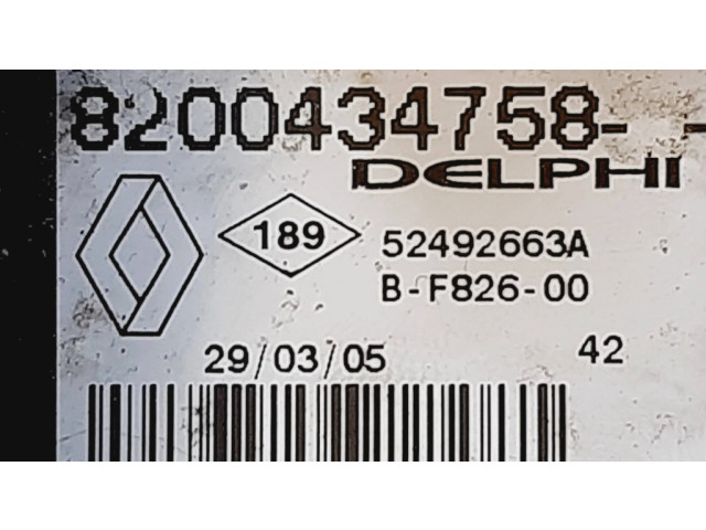 Вентилятор печки    8200434758, 52492663A   Renault Vel Satis