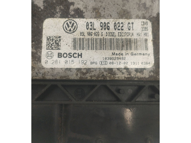 Řídící jednotka 03L906022GT, 03L906022G   Volkswagen Tiguan 2013