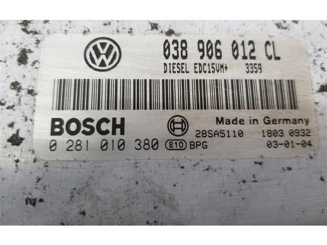 Блок управления двигателя 038906012CL   Skoda Octavia Mk1 (1U)