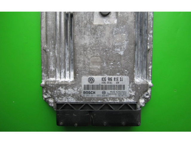 Блок управления двигателем Блок управления 03G906016DJ, 0281011883 Skoda Octavia Mk1 (1U)