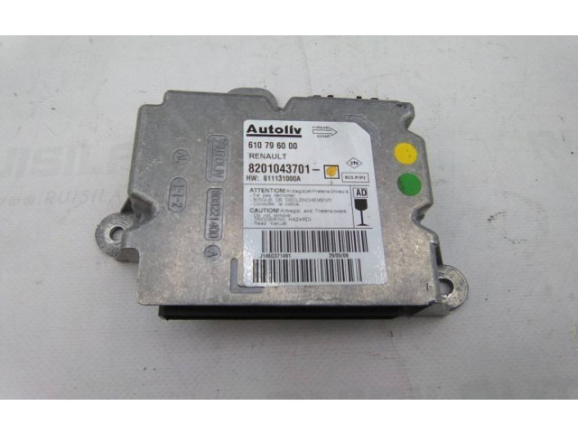 Блок подушек безопасности 8201043701   Renault Clio III