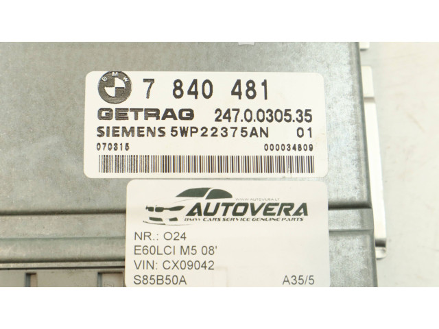 Блок управления коробкой передач 7840481, 5WP22375AN BMW 5 E60 E61