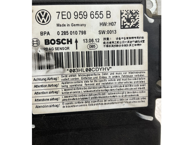 Блок подушек безопасности 7E0959655B, 0285010798 Volkswagen Caddy