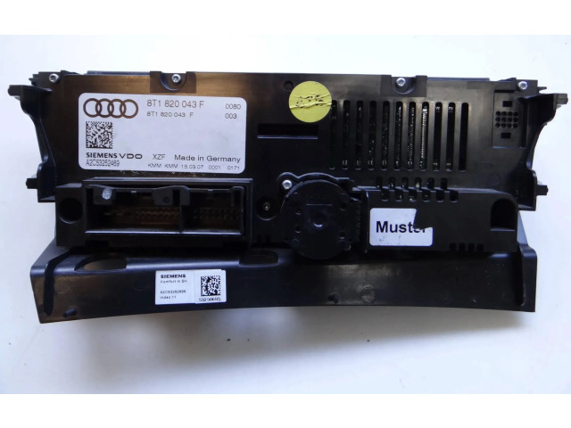 Блок управления климат-контролем 8T1820043F Audi A5 8T 8F