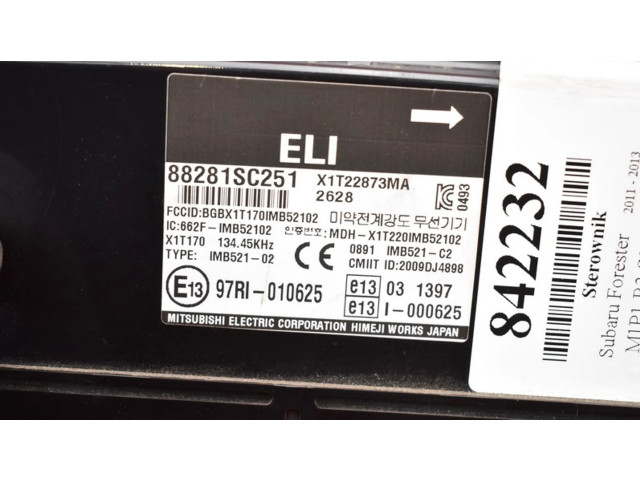 Блок управления двигателем Блок управления 88281SC251, 88281SC251   Subaru Forester SH