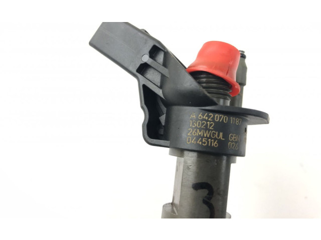 Vstřikovač 0445116025, A6420701187 Mercedes-Benz E W212 OM 642.858