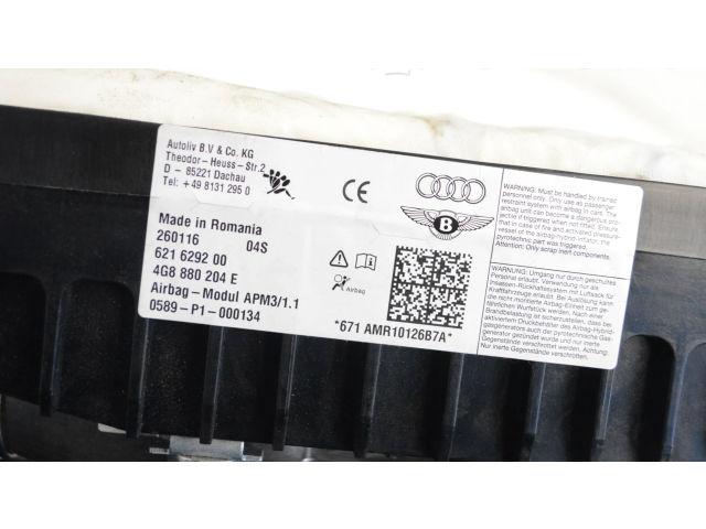 Рулевая рейка  Надувная подушка для пассажира 4G8880204E   Audi A6 S6 C7 4G 2011 - 2018 года