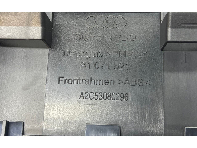 Спидометр (приборный щиток) 8P0920931F, 81071521 Audi A3 S3 A3 Sportback 8P