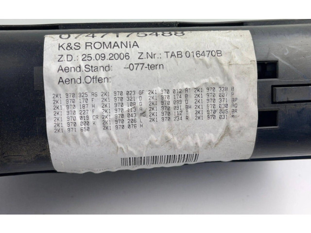 Pojistková skříňka 1K0970227F, 2K1970925AS Volkswagen Caddy 2005