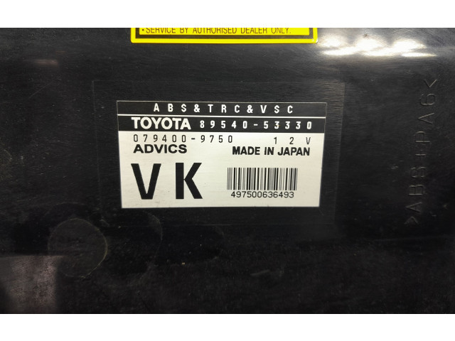 Блок управления АБС 89540-53330, 89540-53330 Lexus IS 220D-250-350