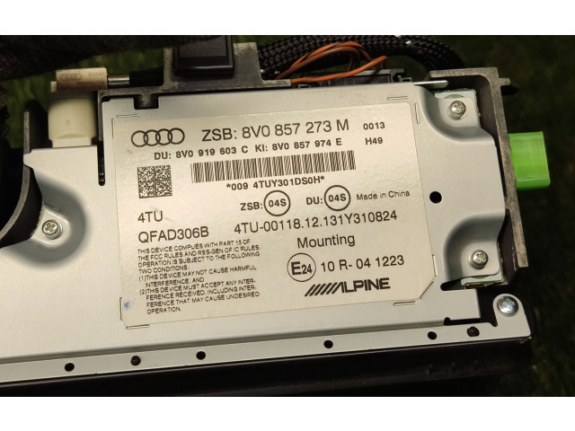 Дисплей 8V0857273M, 8V0857974E Audi A3 S3 8V