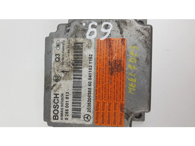 Блок подушек безопасности 0285001813   Mercedes-Benz C W203