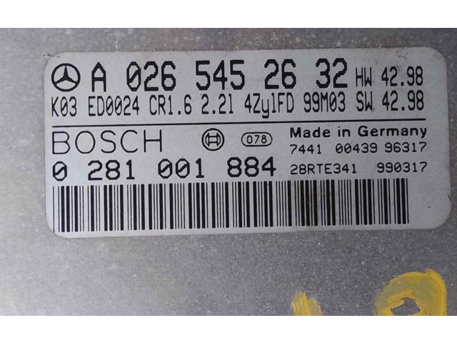 Řídící jednotka A0265452632 Mercedes-Benz E W210