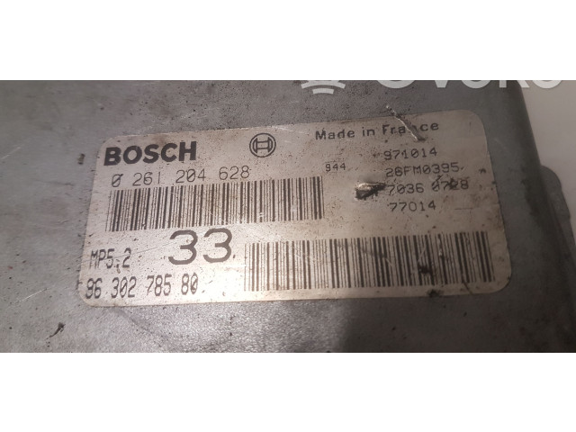 Блок управления двигателя 0261204628, 9630278580 Peugeot 306