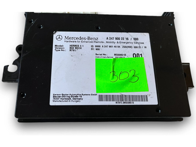Блок комфорта S303, A2479002216 Mercedes-Benz GLB x247