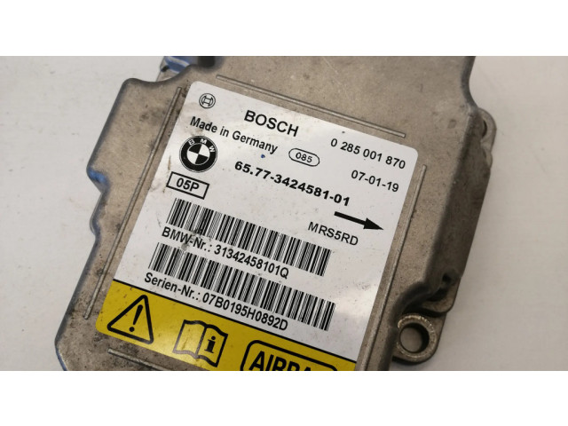 Блок подушек безопасности 0285001870, 3424581   BMW X3 E83