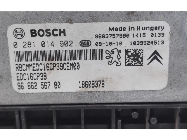 Блок управления двигателя 9666256780, 0281014902   Citroen C-Crosser