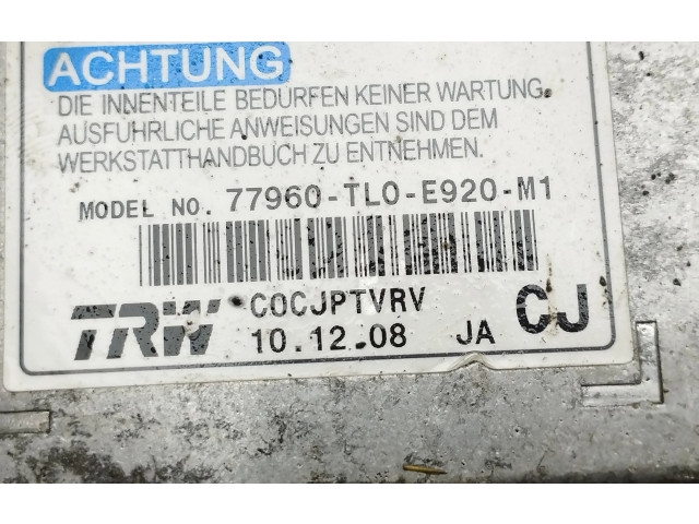 Блок подушек безопасности 77960TL0E920M1   Honda Accord