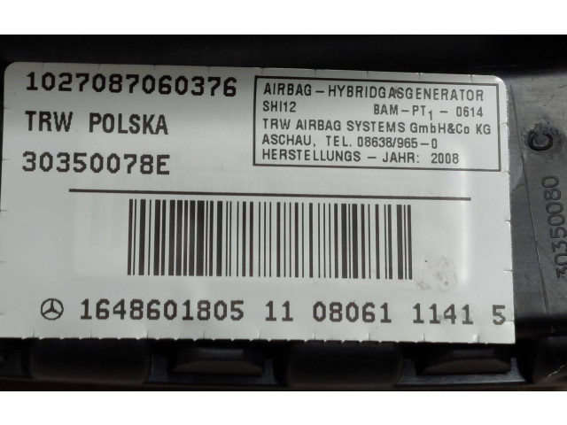 Подушка безопасности в сиденье 1648601805, 30350078E   Mercedes-Benz R W251