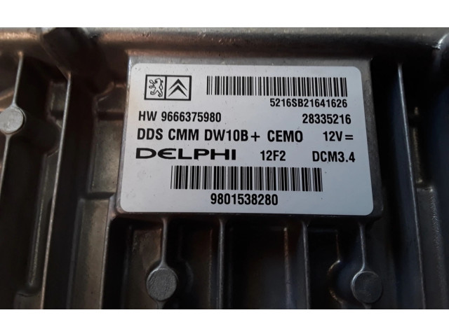 Řídící jednotka 9666375980, 28335216 Peugeot 508 2012