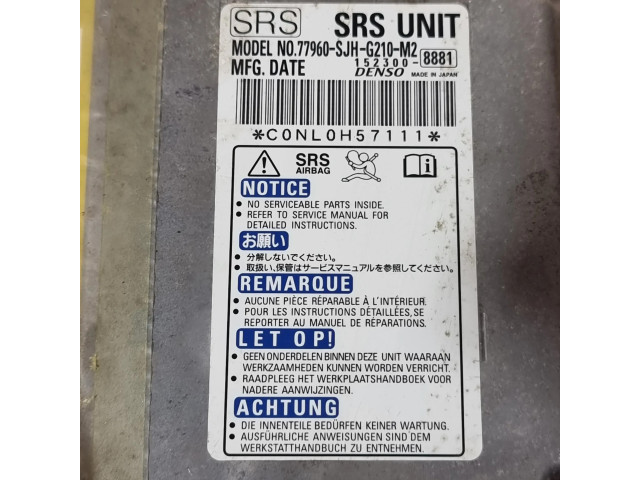 Блок подушек безопасности 77960SJHG210M2, 1523008881 Honda FR-V