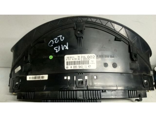 Přístrojová deska Mercedes-Benz S W220 2003 0263605211, A2205401147