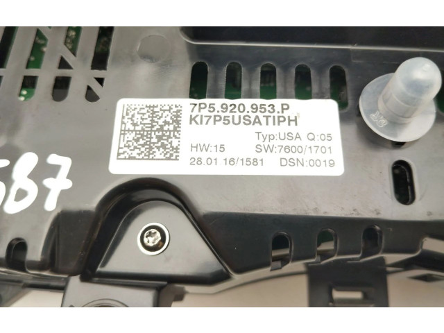 Přístrojová deska Porsche Cayenne (92A) 2016 7P5920953P, R587