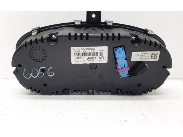Панель приборов 5J0920840D Skoda Fabia Mk2 (5J)