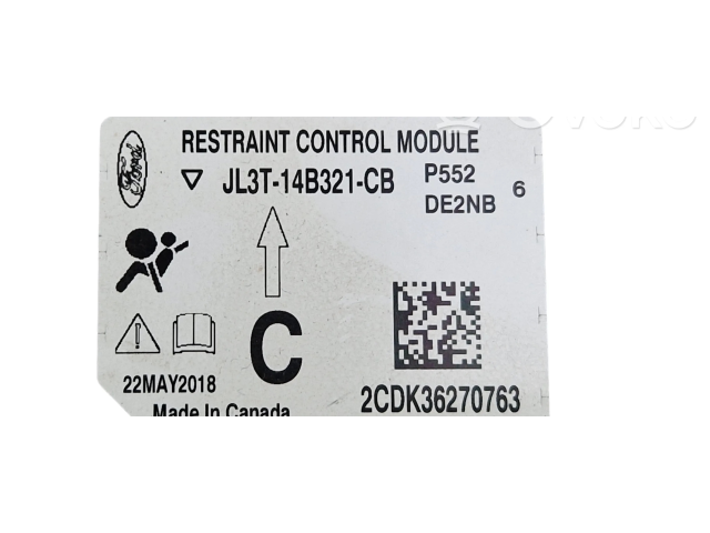 Блок подушек безопасности JL3T14B321, JL3T14B321CB   Ford F150