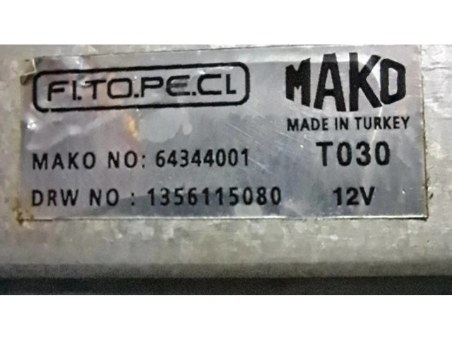 Моторчик заднего дворника 64344001, 1356115080 Fiat Fiorino