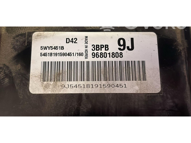 Блок управления двигателя 96801808, 5WY5451B   Chevrolet Matiz