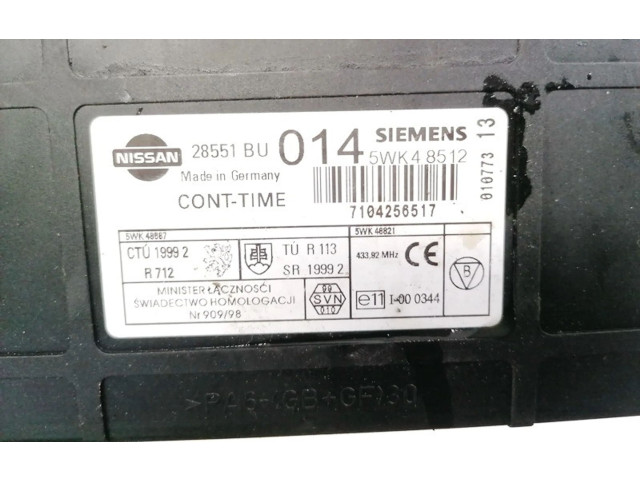 Блок комфорта 28551BU014, 5WK48512 Nissan Almera Tino