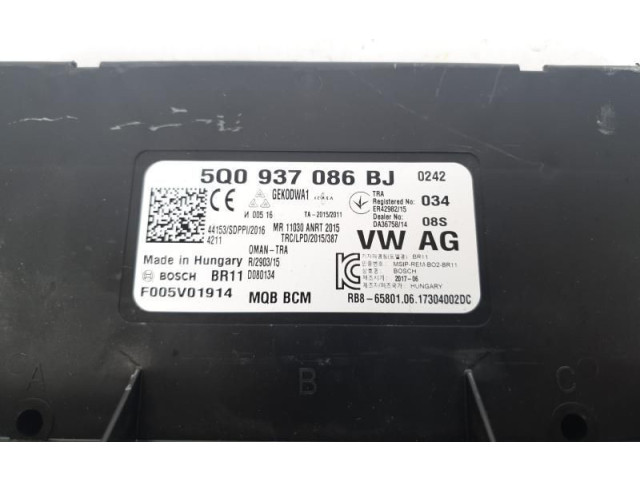 Блок управления 5Q0937086BJ, 5Q0937086BJ Skoda Octavia Mk3 (5E)