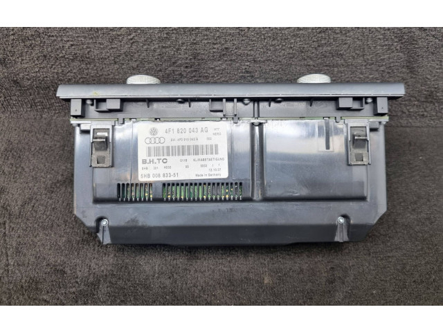 Блок управления климат-контролем 4F1820043AG, 4F0910043A Audi A6 S6 C6 4F