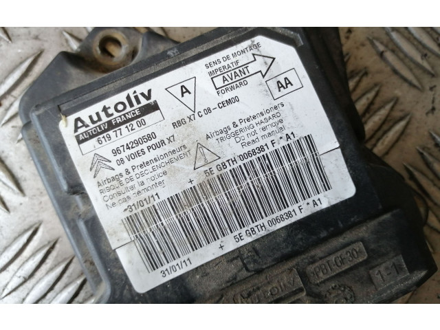 Блок подушек безопасности 9674290580, 619771200 Citroen C5