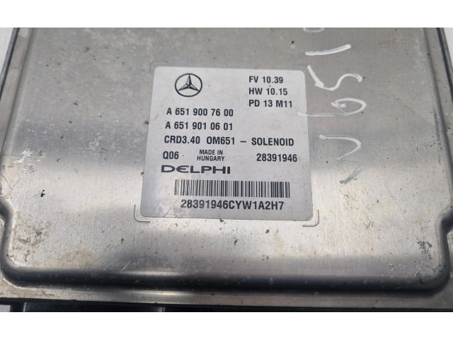 Блок управления двигателя A6519007600, 6519007600   Mercedes-Benz A W176