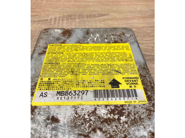 Блок управления надувных подушек MB863297, X6T37172 Mitsubishi Galant