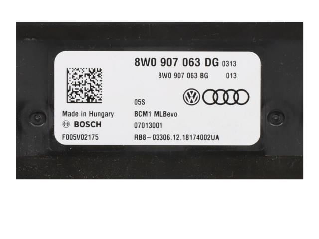 Pojistková skříňka Řídící jednotka BSM 8W0907063DG Audi Q7 4M 2018