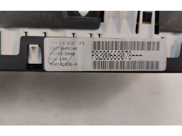 Přístrojová deska Renault Modus 2008 8200668078