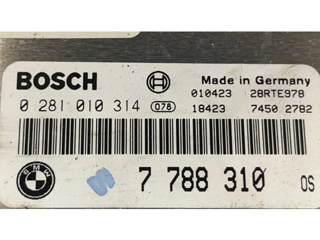 Řídící jednotka 7788310, 0281010314 BMW 5 E39 2001