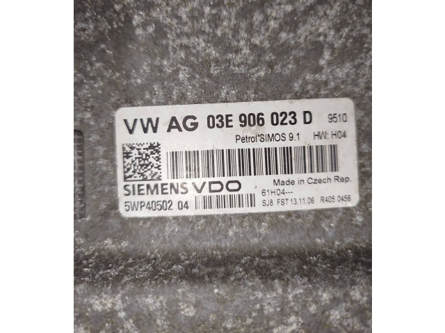 Блок управления двигателя 03E906023D, 5WP4050204 Skoda Fabia Mk1 (6Y)