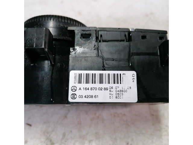 Блок управления климат-контролем A1648700289   Mercedes-Benz GL X164