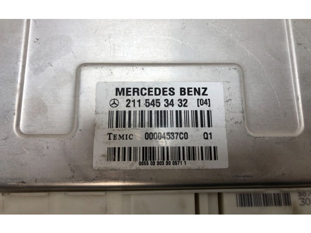 Блок управления 2115453432, 00004537C0   Mercedes-Benz E AMG W211