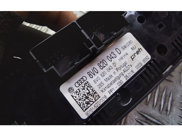 Блок управления климат-контролем 8V0820043D   Audi RS3