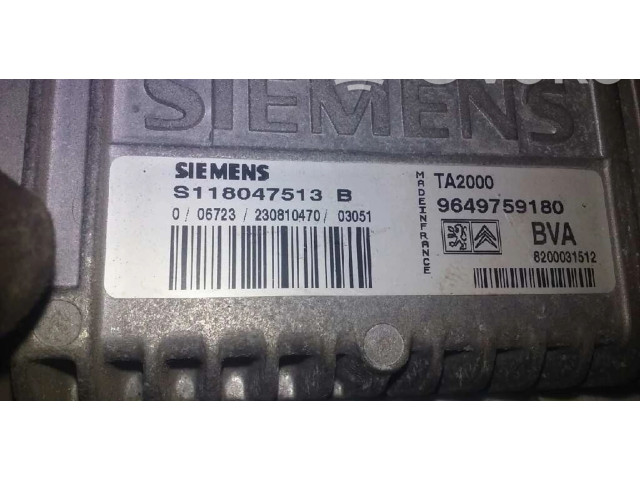 Блок управления коробкой передач 9649759180, S118047513B   Citroen Xsara