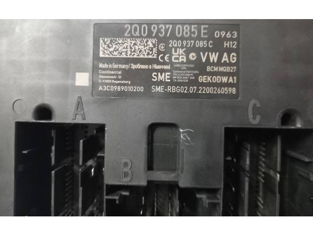 Блок комфорта 2Q0937085E, 2Q0937085C   Skoda Fabia Mk3 (NJ)   