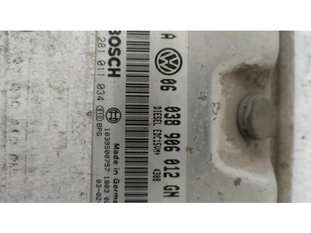 Блок управления двигателем Блок управления 038906012GN, 1039S00757 Volkswagen Golf IV