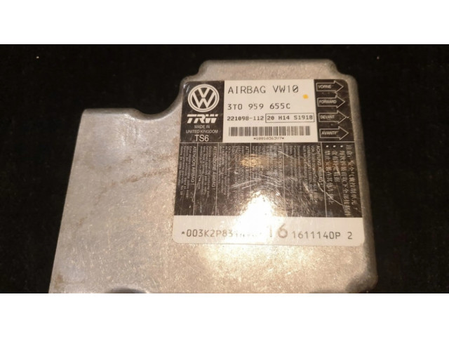 Блок подушек безопасности 3T0959655C Skoda Superb B6 (3T)