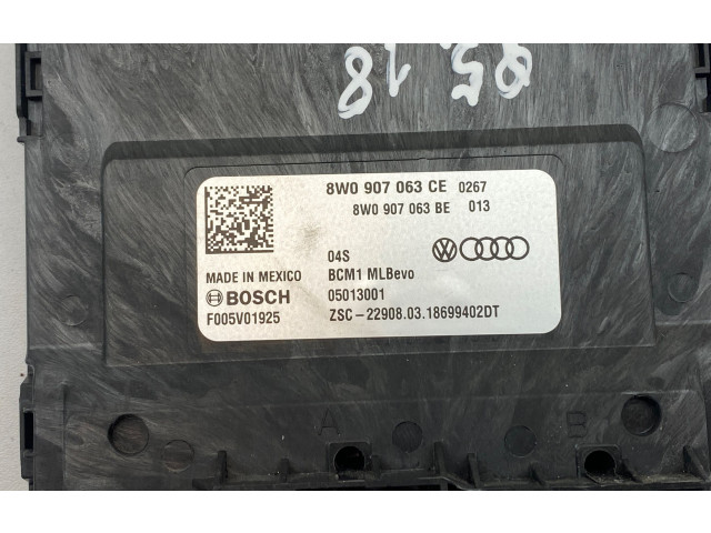 Блок комфорта 8W0907063CE, 8W0907063BE Audi Q5 SQ5